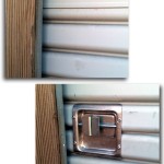 This owner wanted to have an outside lock installed in their sheet door.
